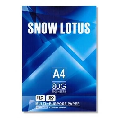 Папір для друку SNOW LOTUS A4, 80 г/м2, 500 арк., білий